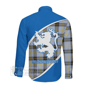 Bell Family Crest Tartan Long Sleeve Button Shirt Celebrate Saint Andrew's Day in Style
