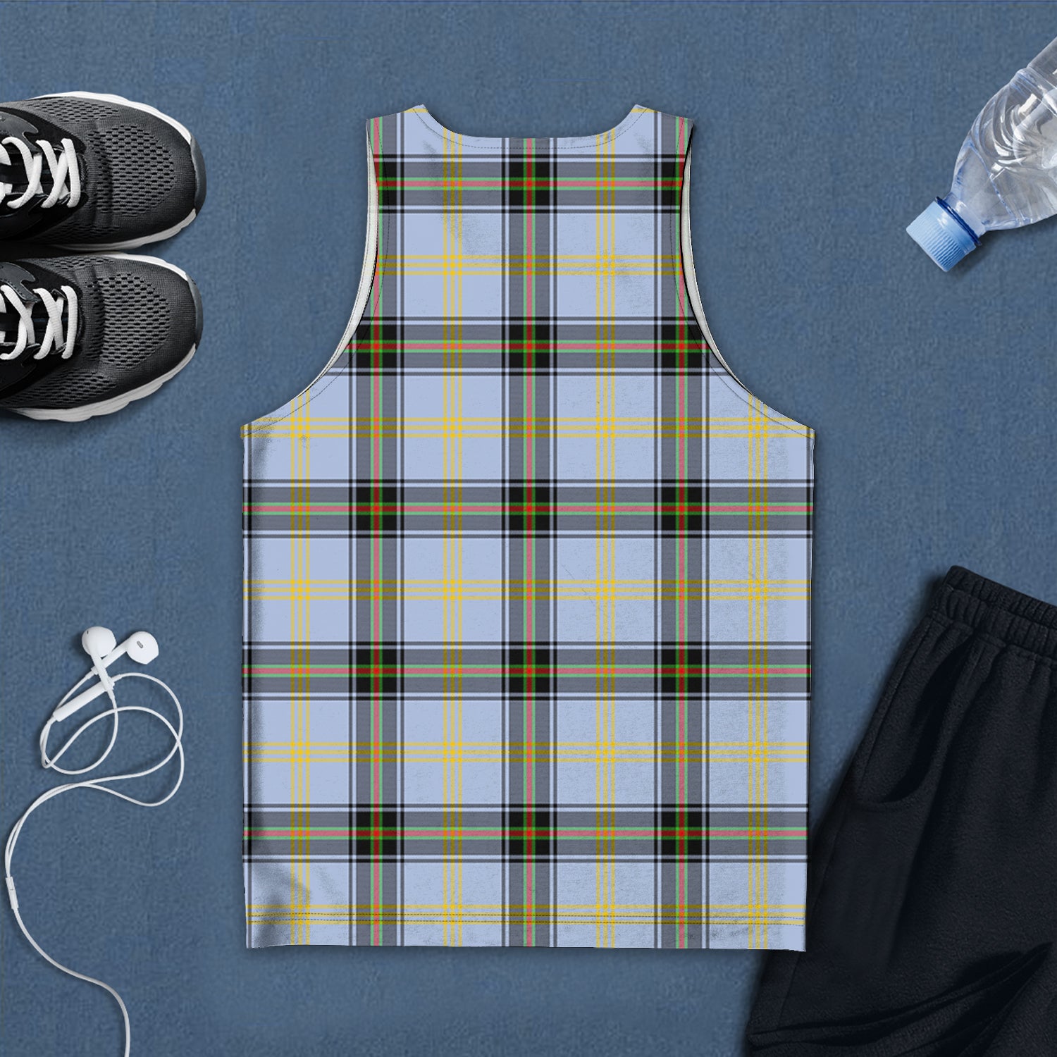 Bell Tartan Mens Tank Top - Tartanvibesclothing