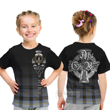 Tartan Vibes Clothing Bell Tartan Kid T-Shirt Featuring Alba Gu Brath Family Crest Celtic Inspired