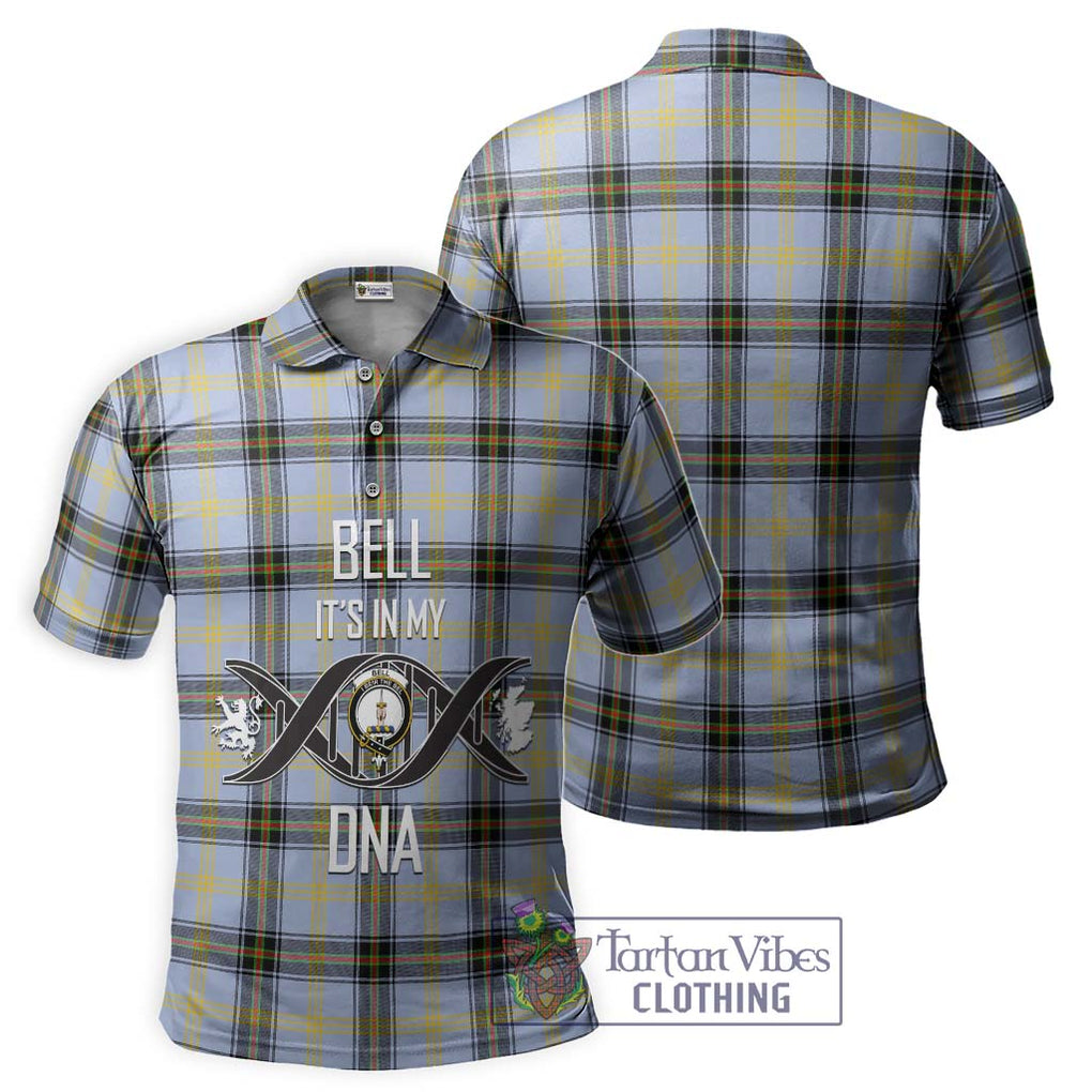 Bell Tartan Polo Shirt with Family Crest DNA In Me Style - Tartanvibesclothing Shop