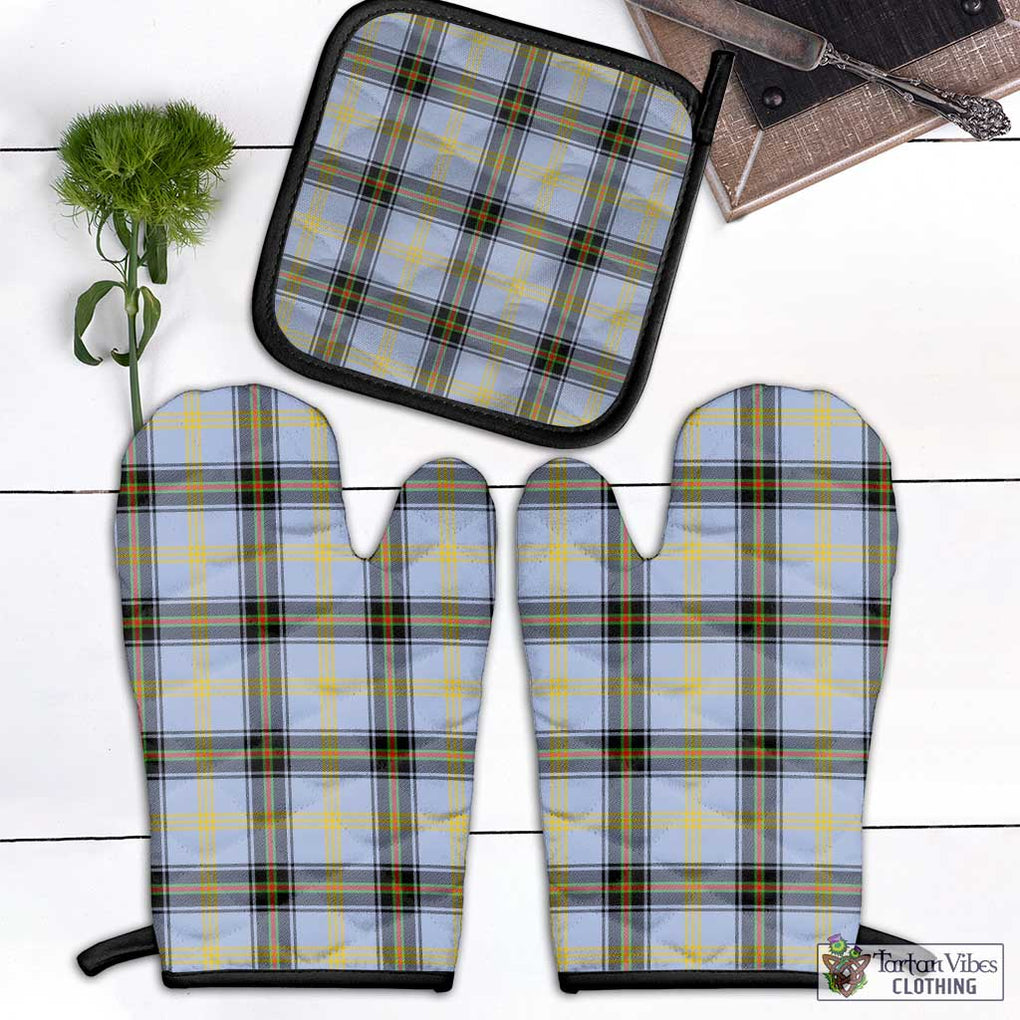 Bell Tartan Combo Oven Mitt & Pot-Holder Combo 1 Oven Mitt & 1 Pot-Holder Black - Tartan Vibes Clothing
