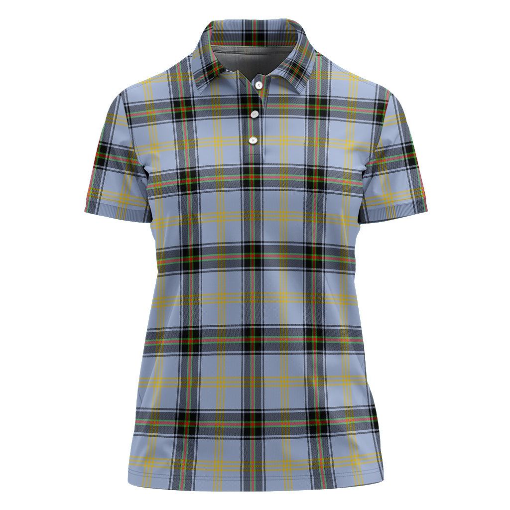 Bell Tartan Polo Shirt For Women - Tartanvibesclothing