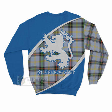 Tartan Vibes Clothing Bell Family Crest Tartan Sweatshirt Celebrate Saint Andrew's Day in Style