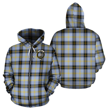 Bell Tartan Hoodie with Family Crest