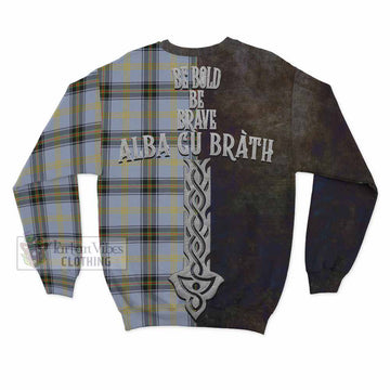 Bell Tartan Family Crest Sweatshirt Alba Gu Brath Be Brave Lion Ancient Style
