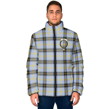 Bell Tartan Padded Jacket with Family Crest