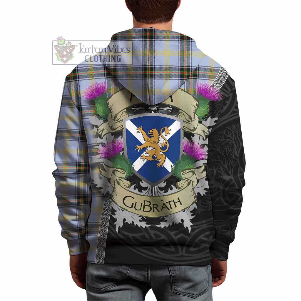 Tartan Vibes Clothing Bell Tartan Family Crest Hoodie Lion Rampant Royal Thistle Shield Celtic Inspired