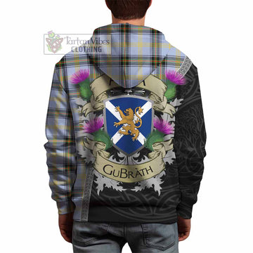 Tartan Vibes Clothing Bell Tartan Family Crest Hoodie Lion Rampant Royal Thistle Shield Celtic Inspired