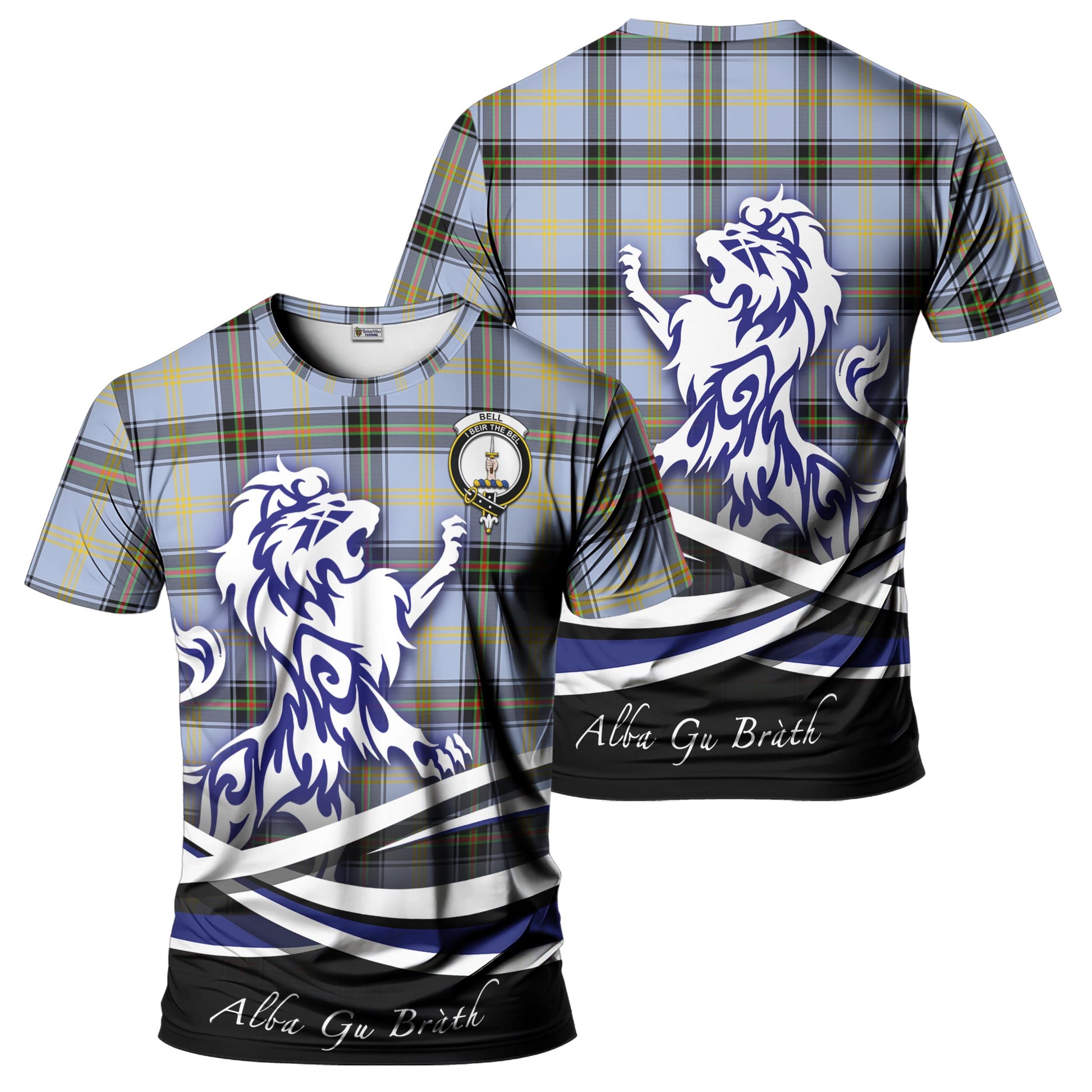 bell-tartan-t-shirt-with-alba-gu-brath-regal-lion-emblem
