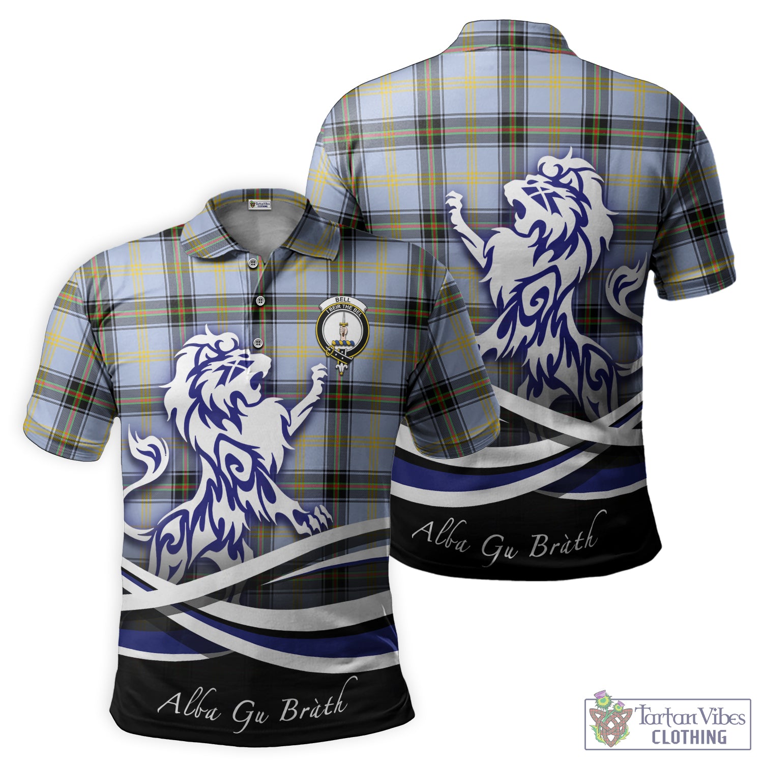 bell-tartan-polo-shirt-with-alba-gu-brath-regal-lion-emblem