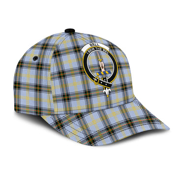Bell Tartan Classic Cap with Family Crest