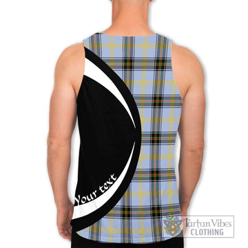 Bell Tartan Men's Tank Top with Family Crest Circle Style - Tartan Vibes Clothing