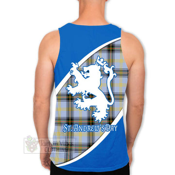 Tartan Vibes Clothing Bell Family Crest Tartan Men's Tank Top Celebrate Saint Andrew's Day in Style