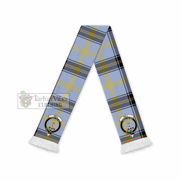 Bell Tartan Ruffneck Scarf with Family Crest