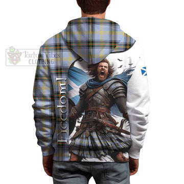 Tartan Vibes Clothing Bell Crest Tartan Hoodie Inspired by the Freedom of Scottish Warrior