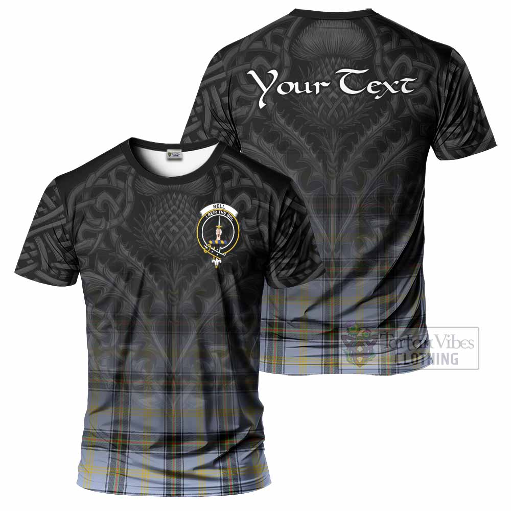 Tartan Vibes Clothing Bell Tartan T-Shirt with Family Crest Celtic Thistle Vibes
