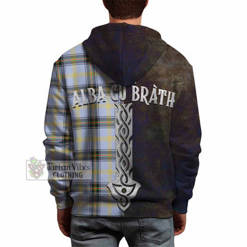 Bell Tartan Family Crest Hoodie Alba Gu Brath Be Brave Lion Ancient Style