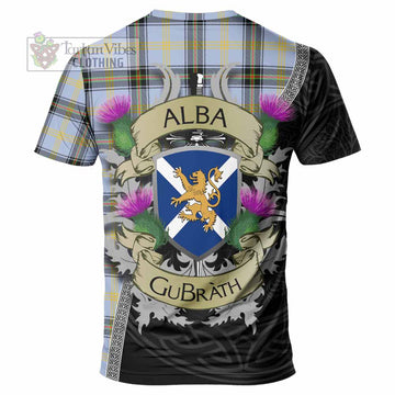 Bell Tartan Family Crest T-Shirt Lion Rampant Royal Thistle Shield Celtic Inspired