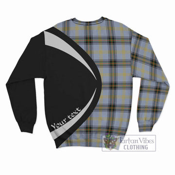 Bell Tartan Sweatshirt with Family Crest Circle Style - Tartan Vibes Clothing
