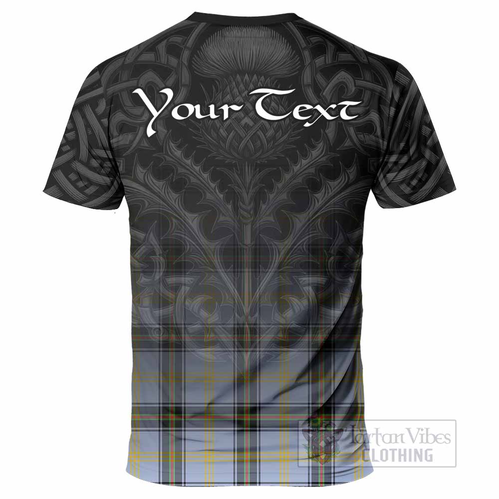 Tartan Vibes Clothing Bell Tartan T-Shirt with Family Crest Celtic Thistle Vibes