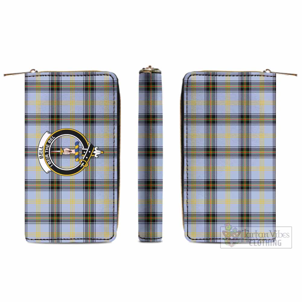 Tartan Vibes Clothing Bell Tartan Women's Leather Wallet with Family Crest