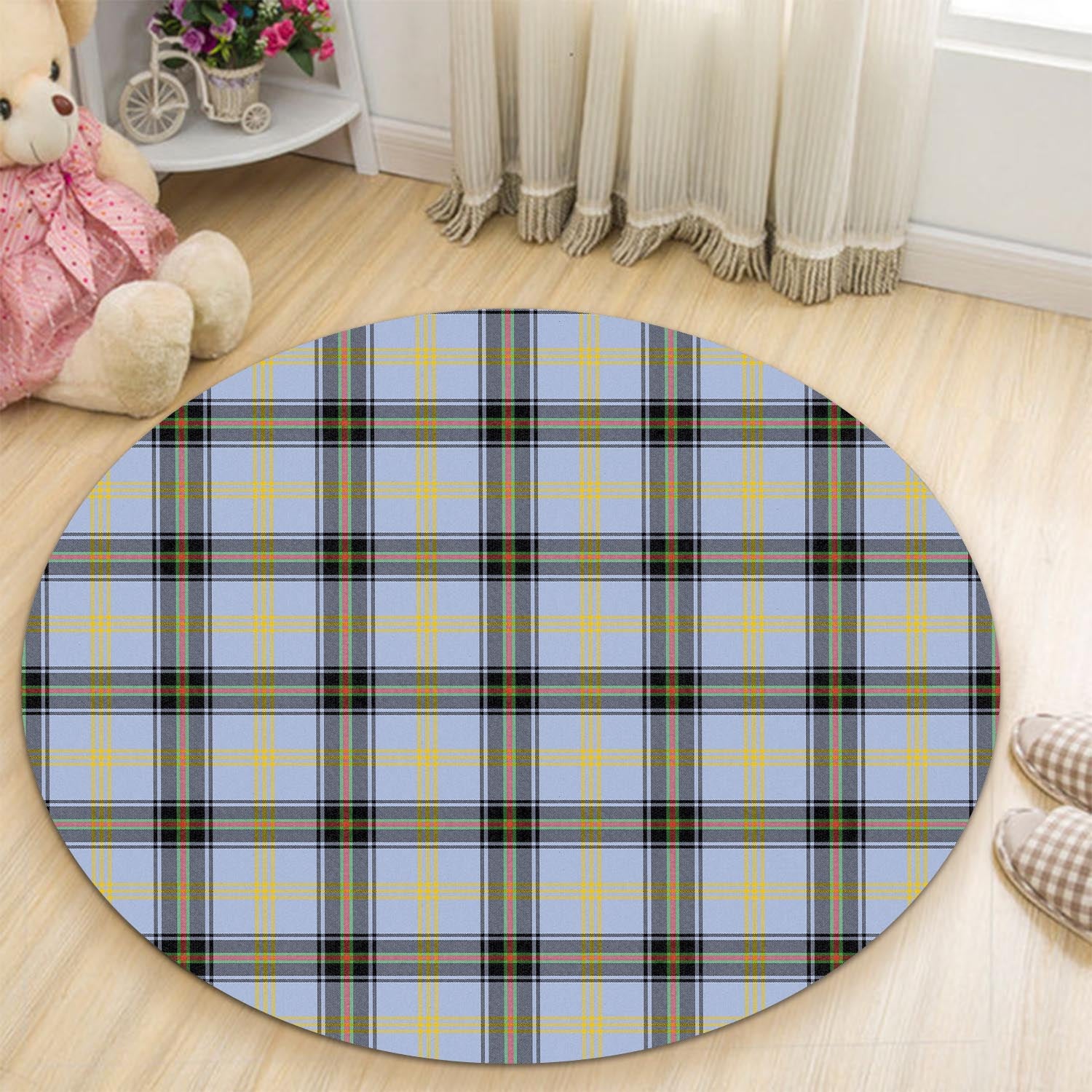 Bell Tartan Round Rug - Tartanvibesclothing