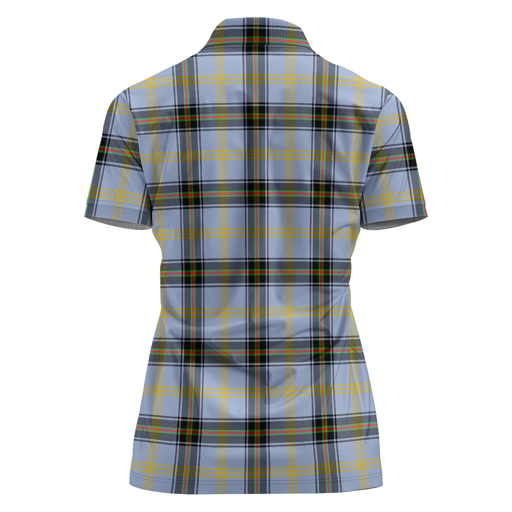 Bell Tartan Polo Shirt For Women - Tartanvibesclothing