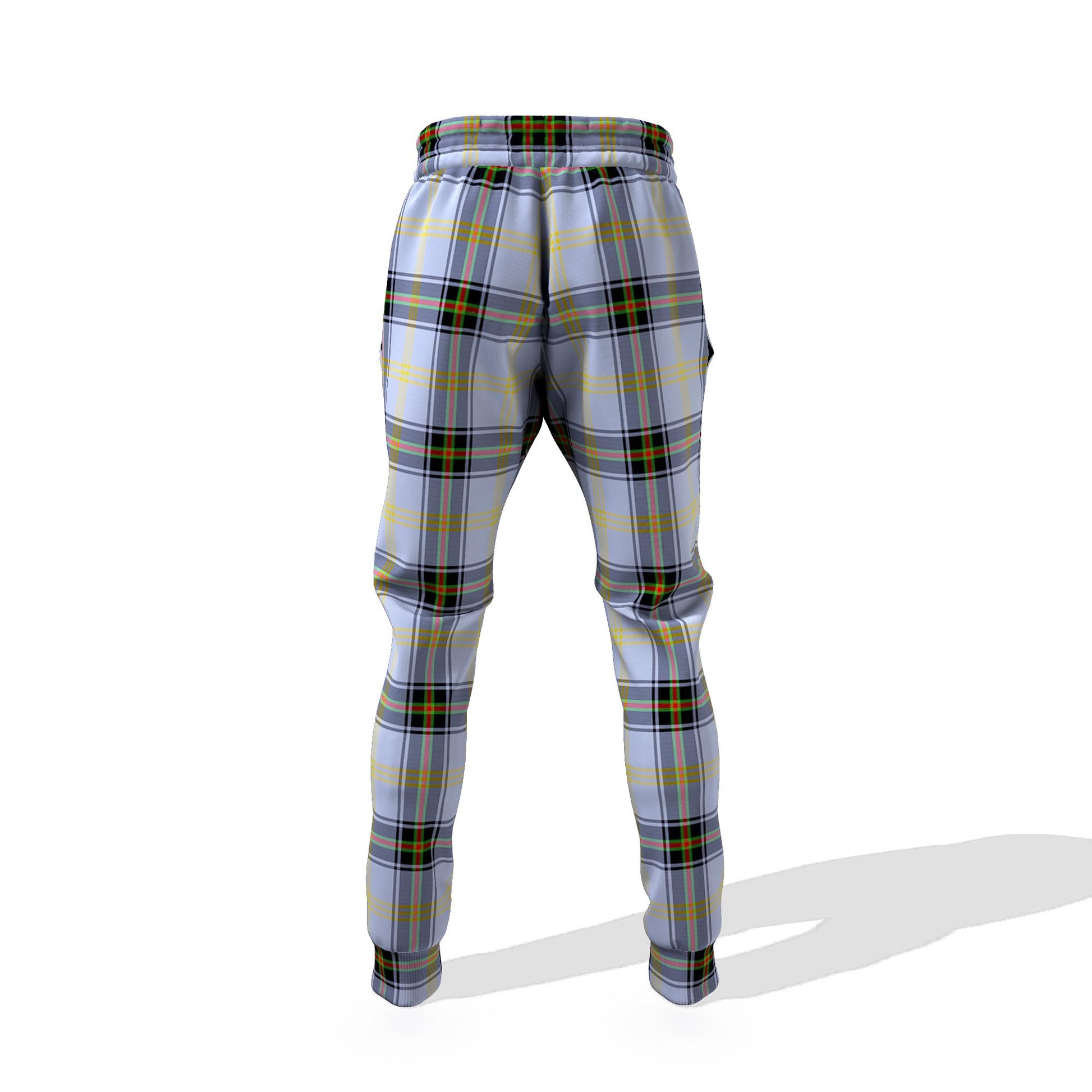 Bell Tartan Joggers Pants with Family Crest 6XL - Tartan Vibes Clothing