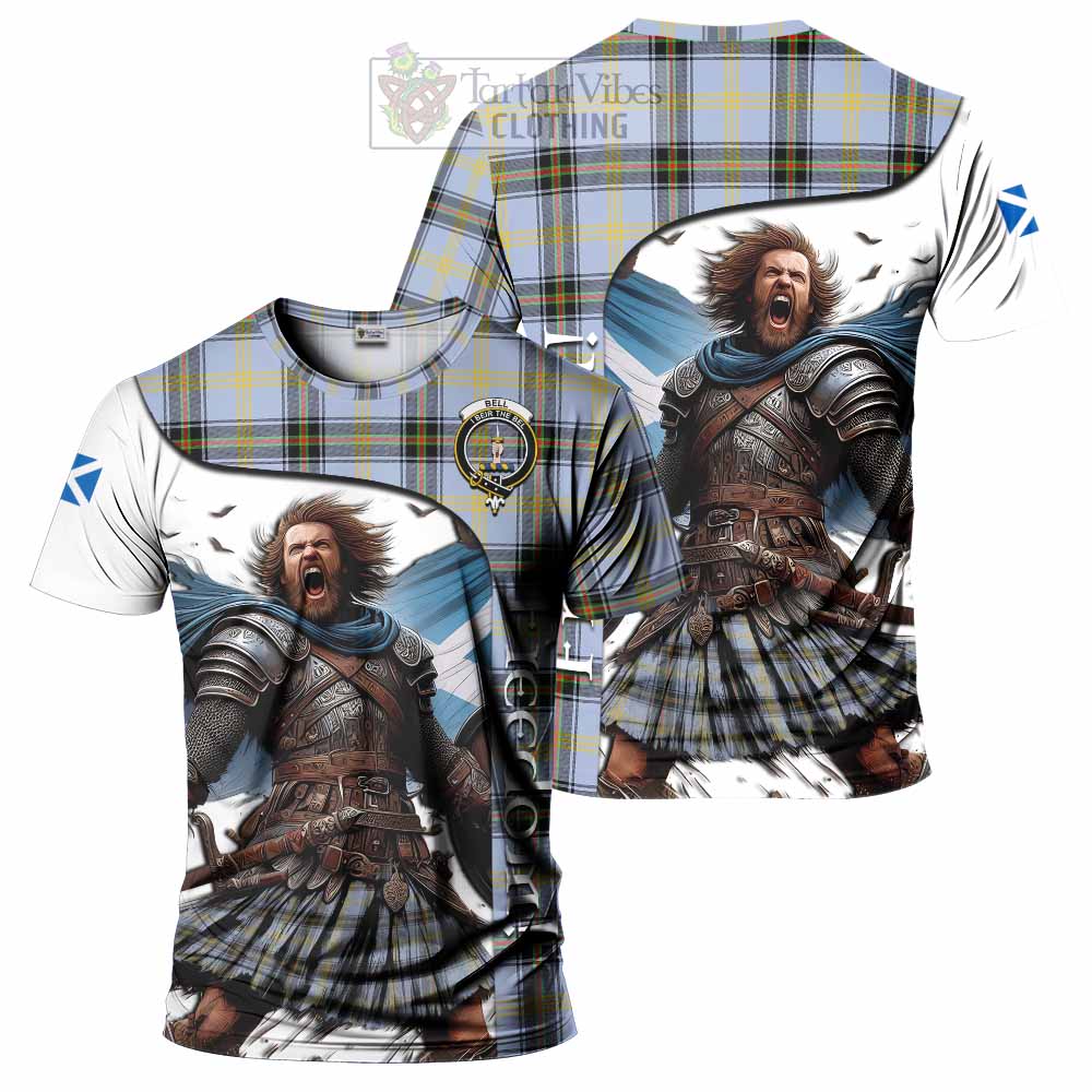Bell Crest Tartan T-Shirt Inspired by the Freedom of Scottish Warrior