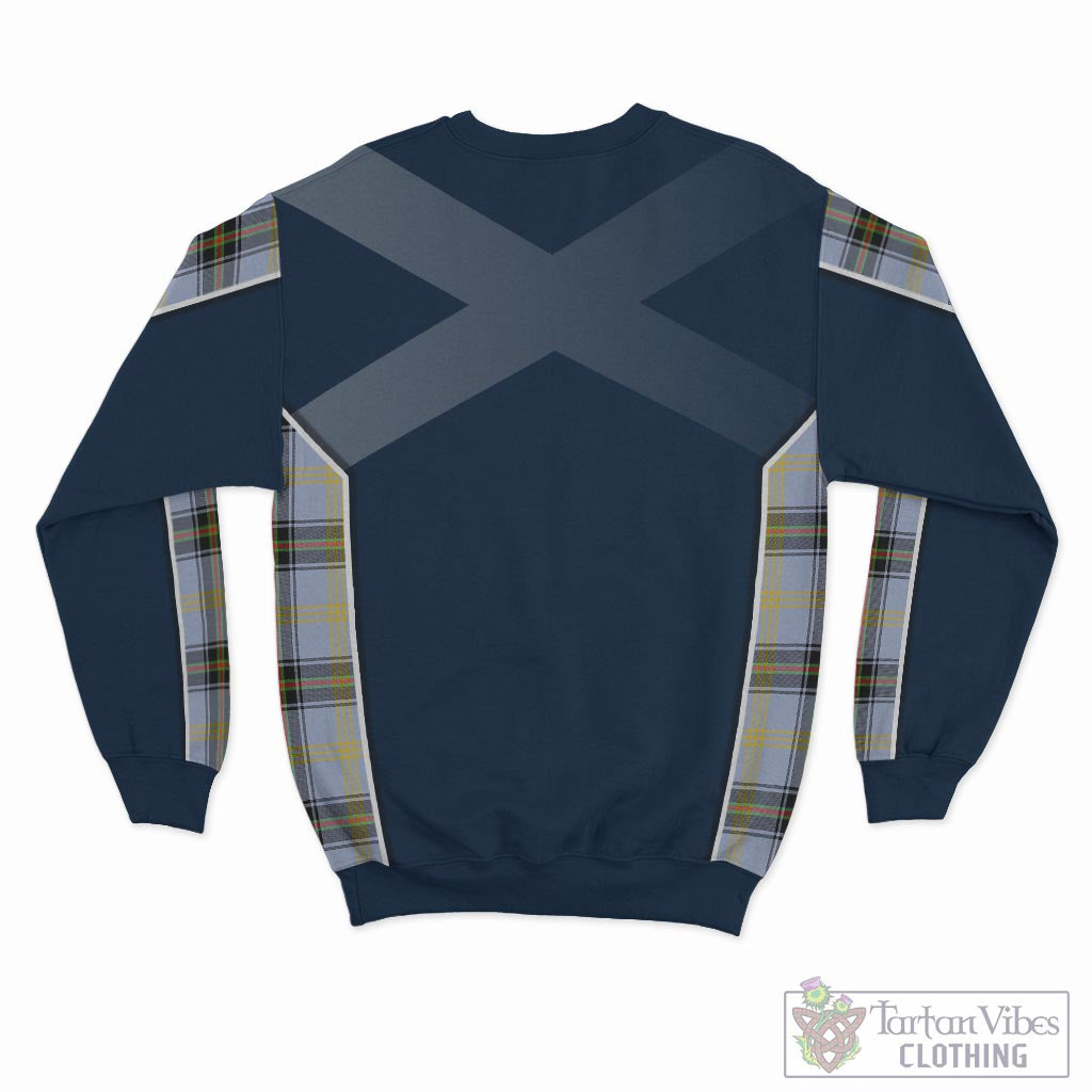 Tartan Vibes Clothing Bell Tartan Sweater with Family Crest and Lion Rampant Vibes Sport Style