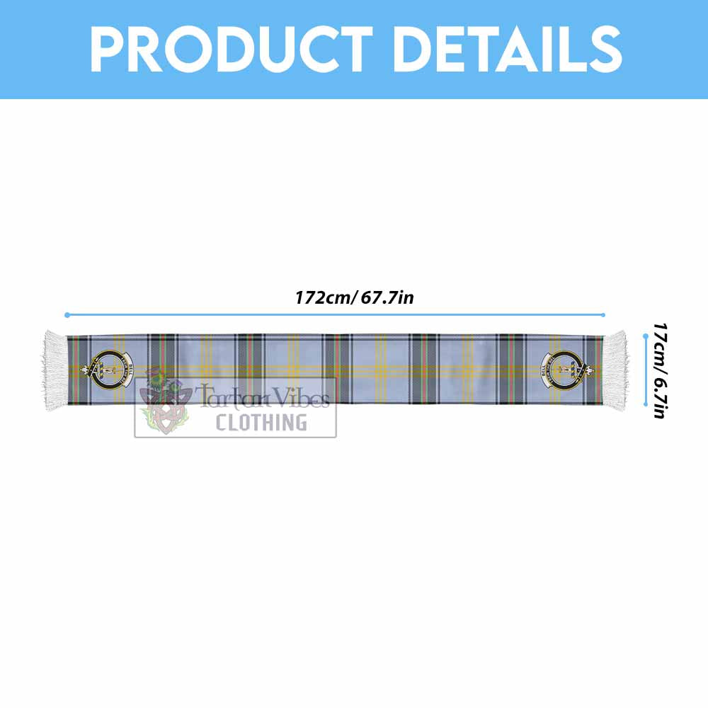 Tartan Vibes Clothing Bell Tartan Ruffneck Scarf with Family Crest
