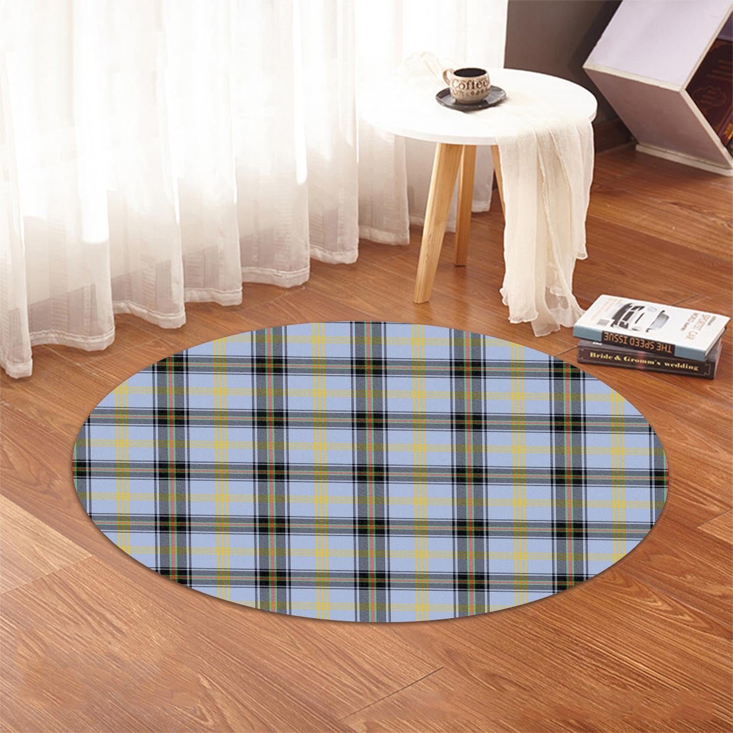 Bell Tartan Round Rug - Tartanvibesclothing