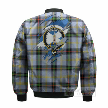 Bell Clan Crest In Me Tartan Bomber Jacket Scotland Flag Style