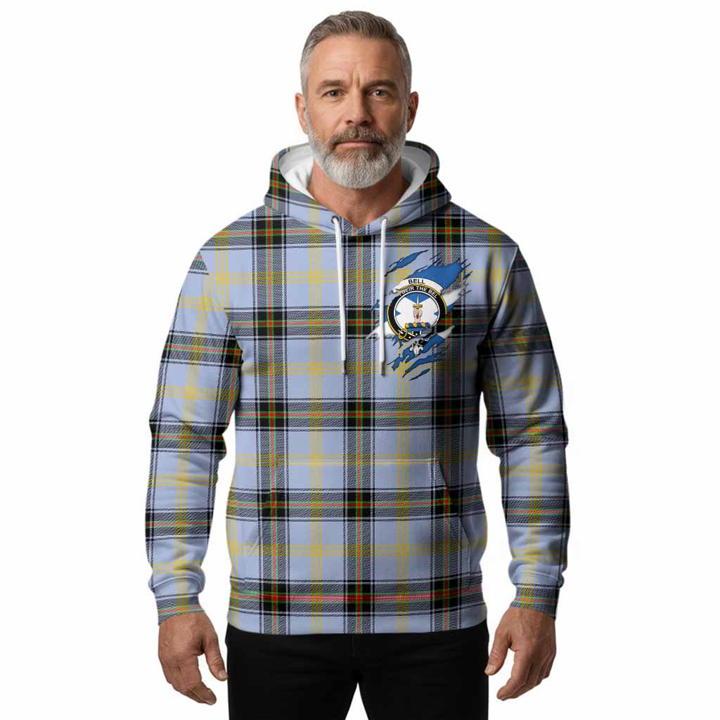 Bell Clan Crest In Me Tartan Hoodie Scotland Flag Style