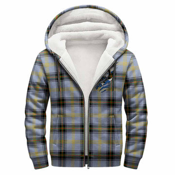 Bell Clan Crest In Me Tartan Sherpa Hoodie Scotland Flag Style