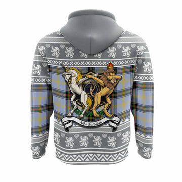 Bell Clan Tartan Crest Christmas Hoodie Coat of Arms Funny Style