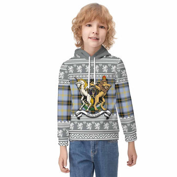 Bell Clan Tartan Crest Christmas Kid Hoodie Coat of Arms Funny Style