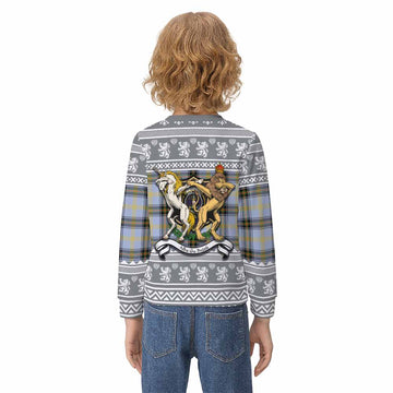 Bell Clan Tartan Crest Christmas Kid Ugly Sweatshirt Coat of Arms Funny Style
