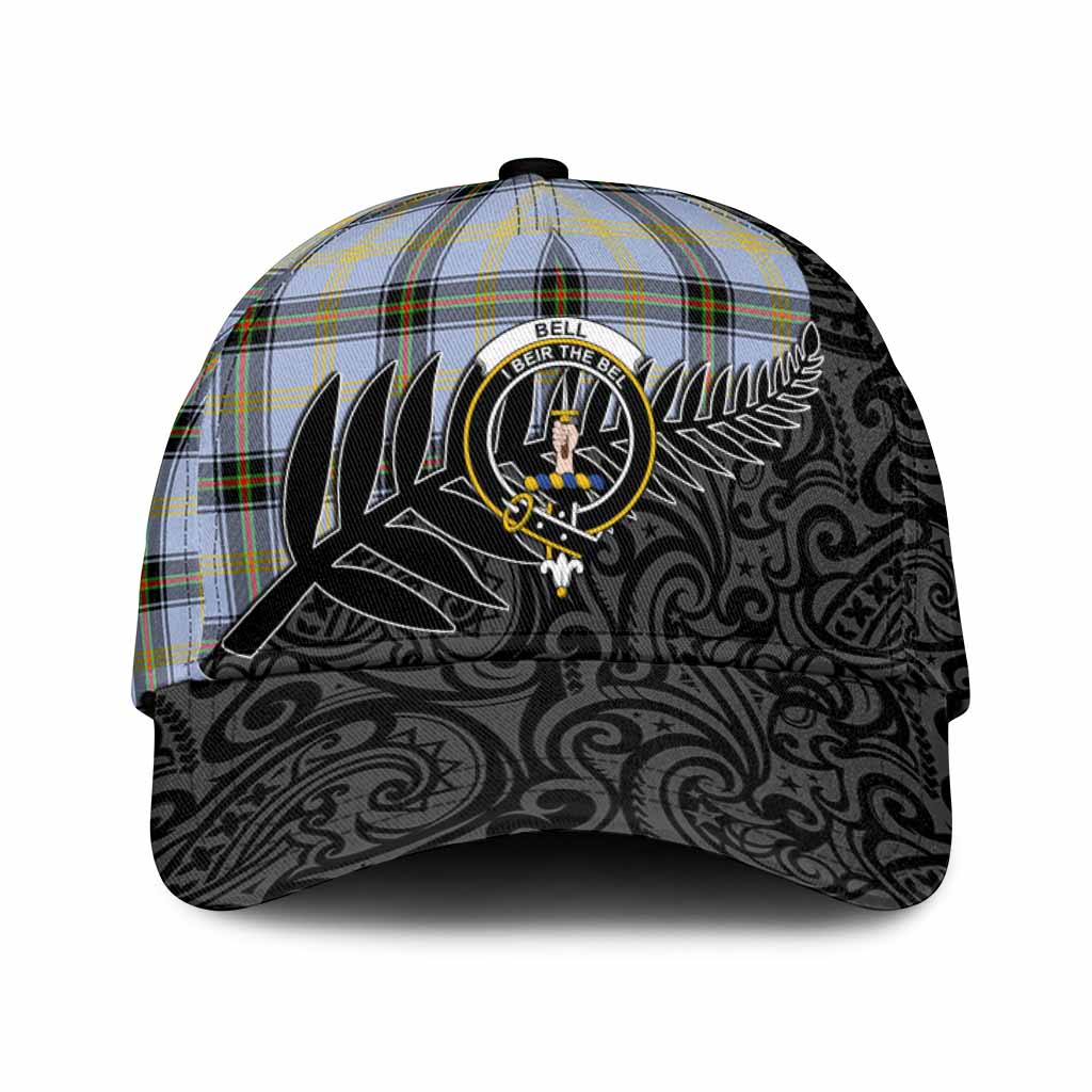 Bell Crest Tartan Classic Cap with New Zealand Silver Fern Half Style