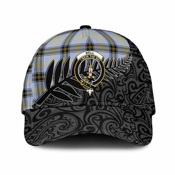 Bell Crest Tartan Classic Cap with New Zealand Silver Fern Half Style