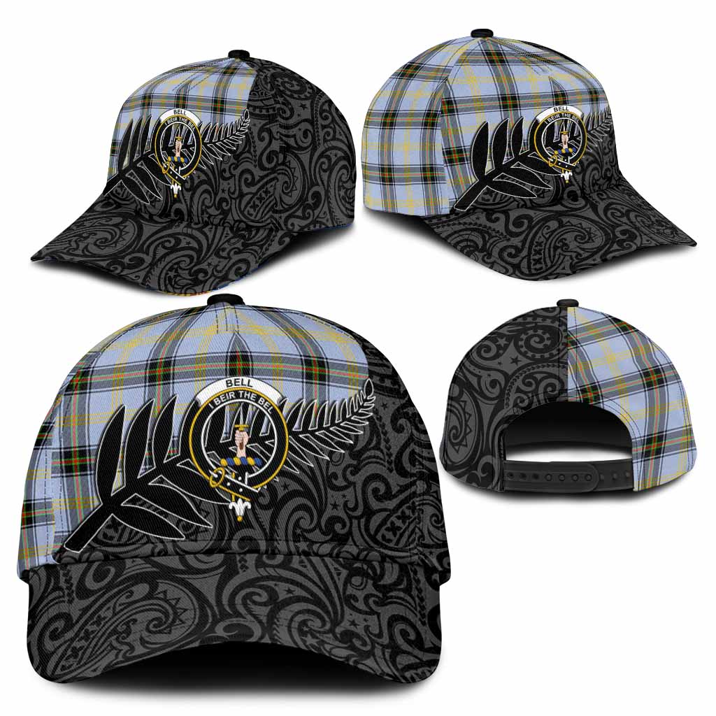 Bell Crest Tartan Classic Cap with New Zealand Silver Fern Half Style