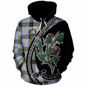 Bell Family Crest Tartan Cotton Hoodie Alba Thistle Inspired