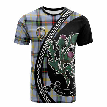 Bell Family Crest Tartan Cotton T-shirt Alba Thistle Inspired