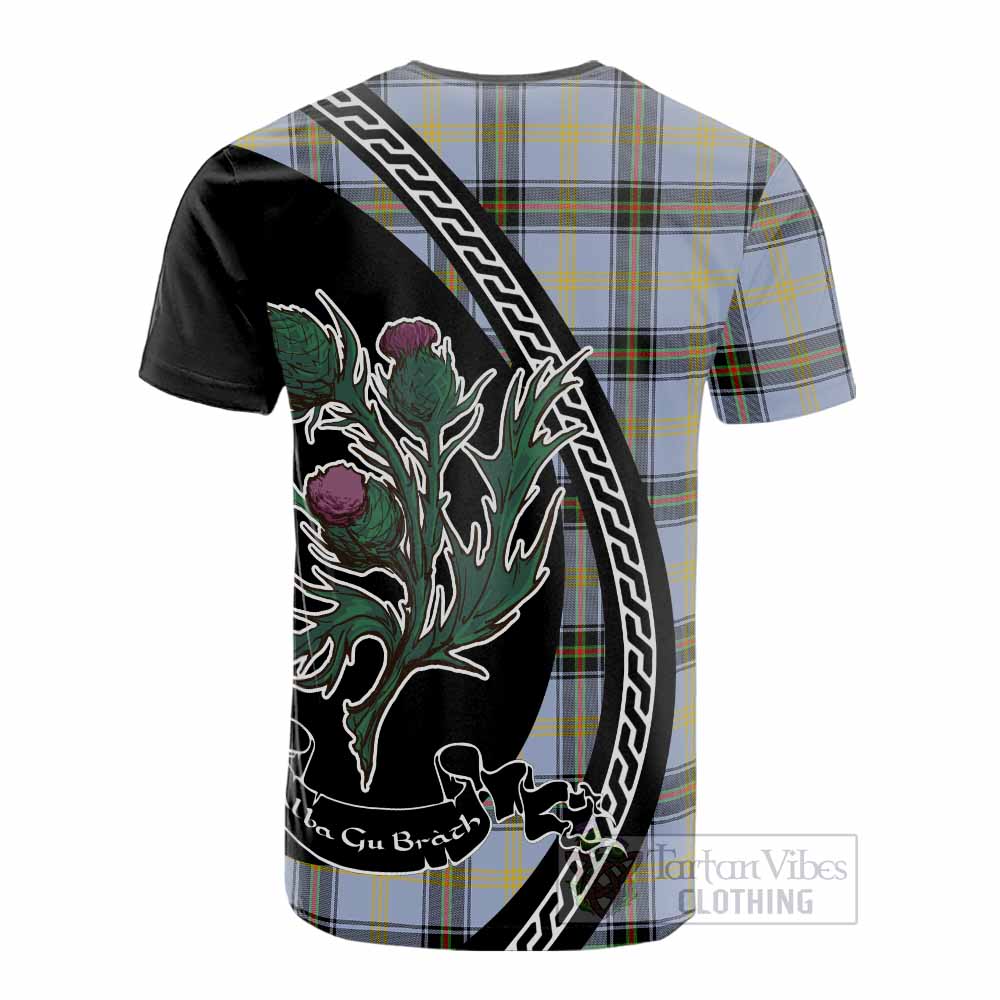 Bell Family Crest Tartan Cotton T-shirt Alba Thistle Inspired - Tartan Vibes Clothing
