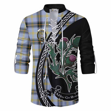 Bell Family Crest Tartan Ghillie Shirt Alba Thistle Inspired
