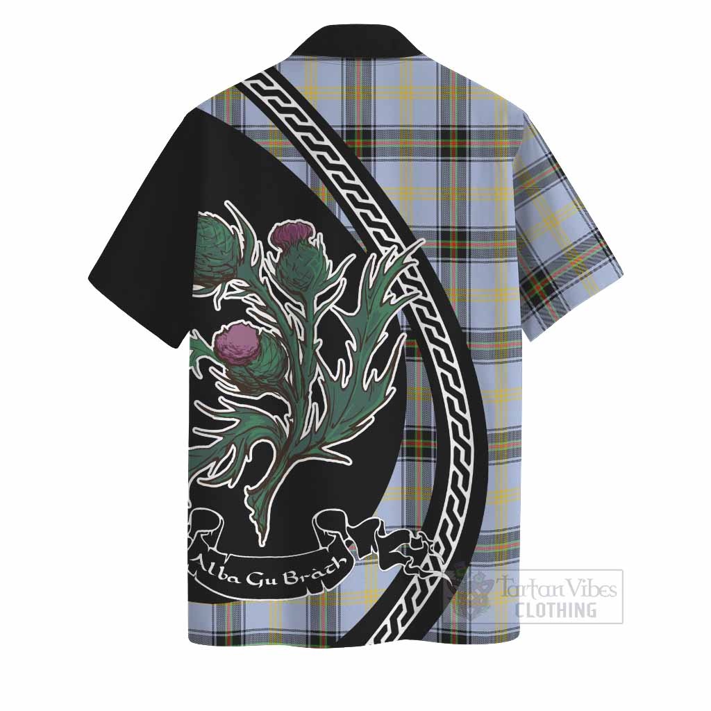 Bell Family Crest Tartan Hawaiian Shirt Alba Thistle Inspired - Tartan Vibes Clothing