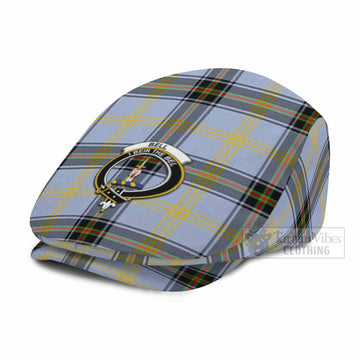 Bell Family Crest Tartan Jeff Cap, Tartan Flat Cap