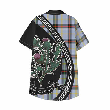 Bell Family Crest Tartan Kid Hawaiian Shirt Alba Thistle Inspired - Tartan Vibes Clothing