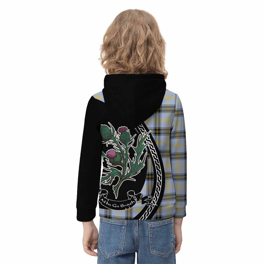 Bell Family Crest Tartan Kid Hoodie Alba Thistle Inspired - Tartan Vibes Clothing