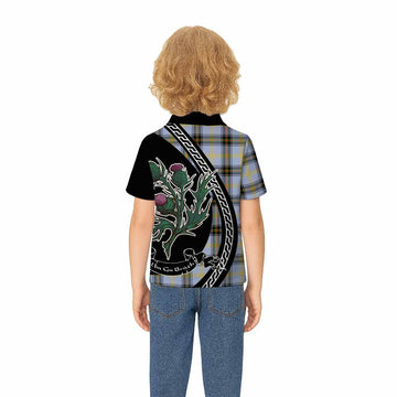 Bell Family Crest Tartan Kid Polo Shirt Alba Thistle Inspired - Tartan Vibes Clothing